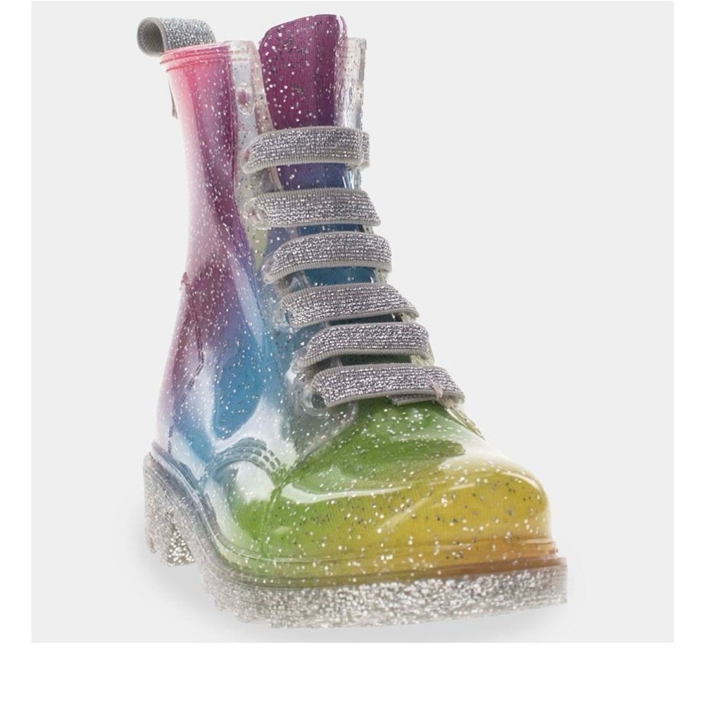 Western Chief Toddler Girls' Naomi Ombre
Rainbow Print Glitter Rain Boots - 5, S